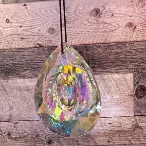 Glass Teardrop Multicolored